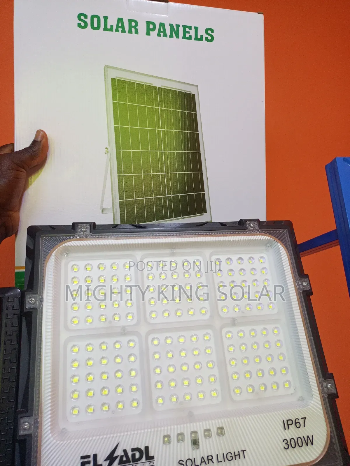 300w Jons Solar Flood Light With Panel