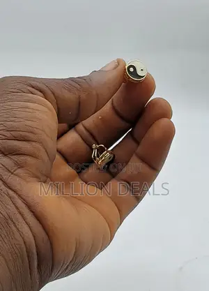 Magnetic Gold Plated Ski Men's Earrings