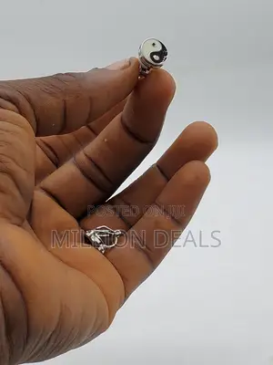 Ski Magnetic Silver Men's Earrings