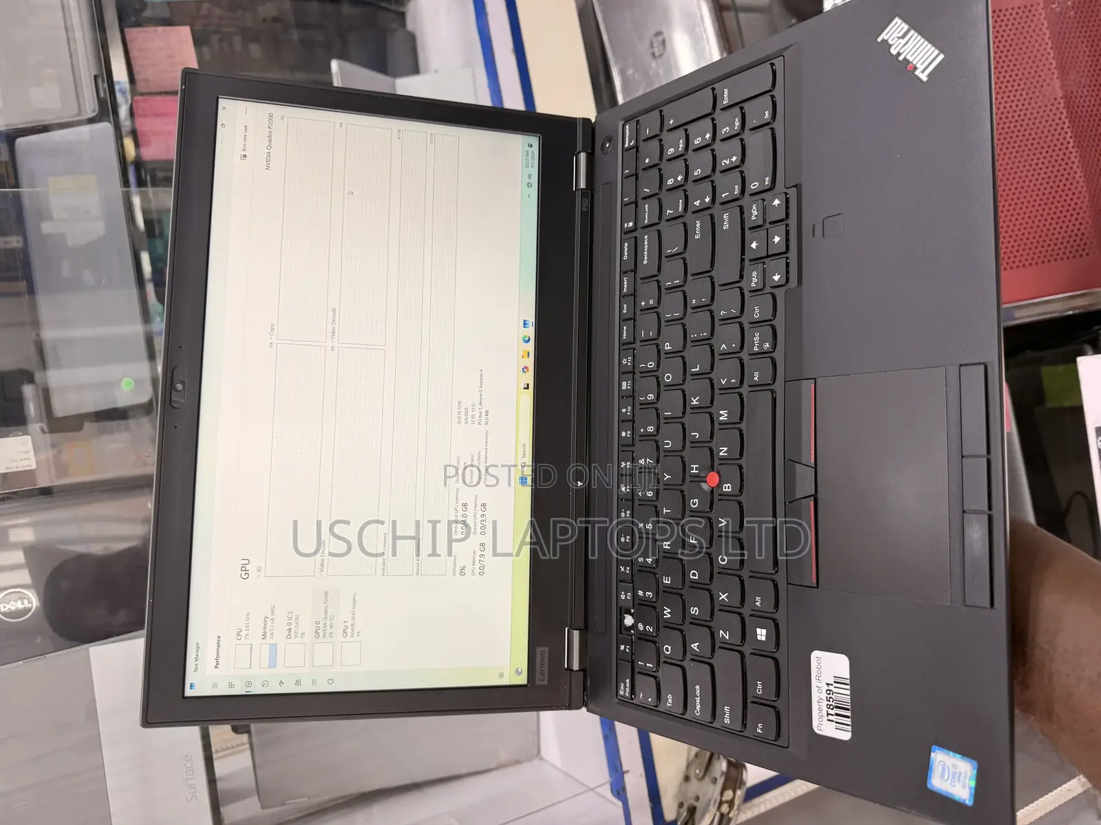 Laptop Lenovo ThinkPad P52 16GB Intel Core i7 SSD 256GB