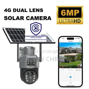 Outdoor Ptz 4g Camera With Dual Lens Solar Camera