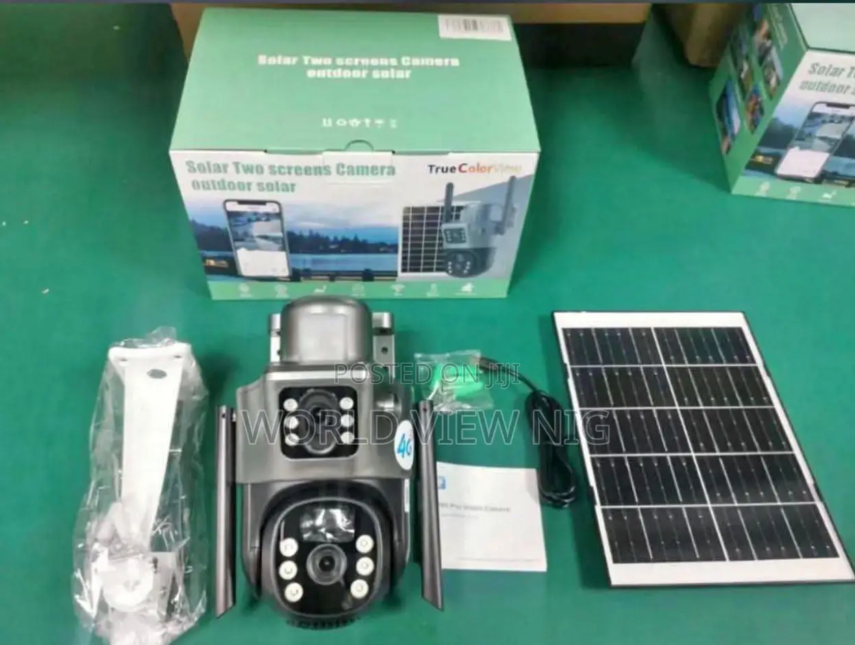 Dual Lenses Solar Security Camera