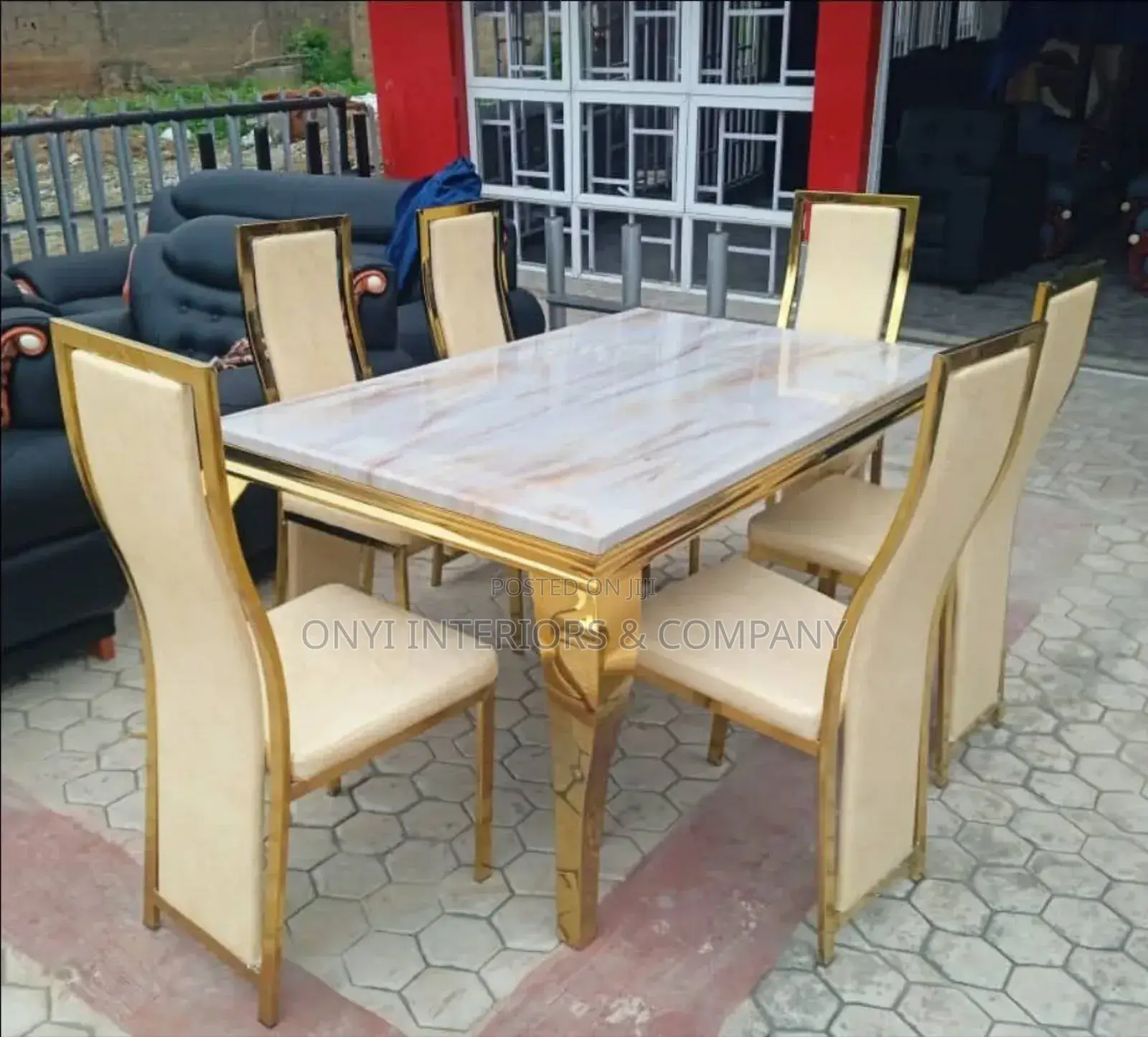 Quality Marble Dining Table With 6 Chairs