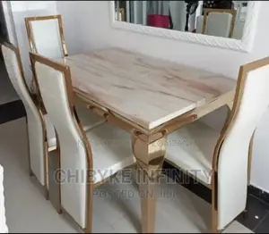 Quality Marble Dining Table With 6 Chairs