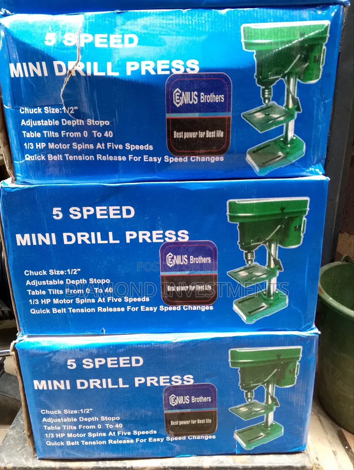 Mini Drill Press 5 Speed