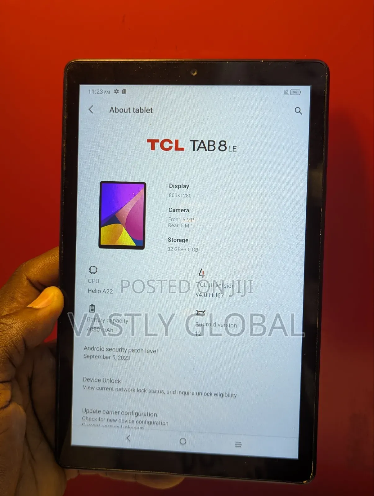 TCL Tab 8 4G 32 GB Black