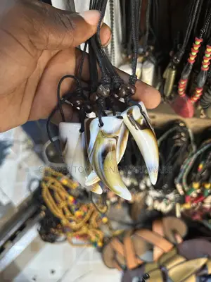 Wolf Tooth Necklace Talisman Lion Teeth Jewelry Tribal Men's Amulet