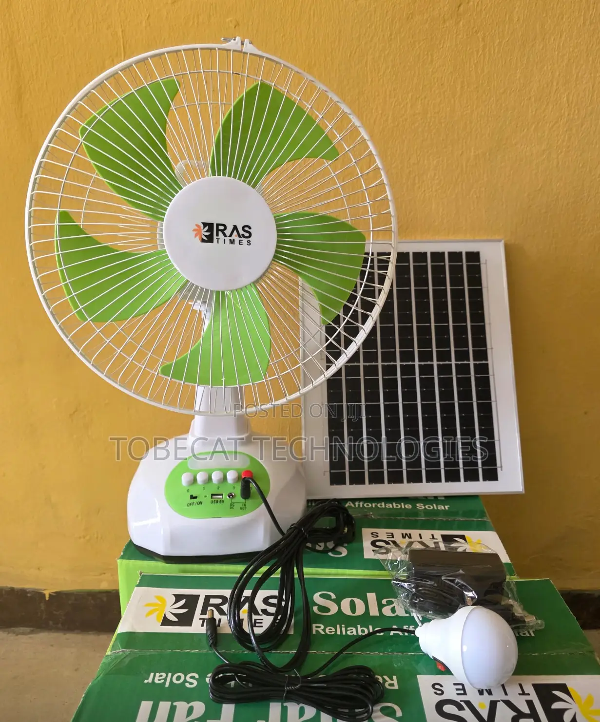 Quality Solar Rechargeable Fan.