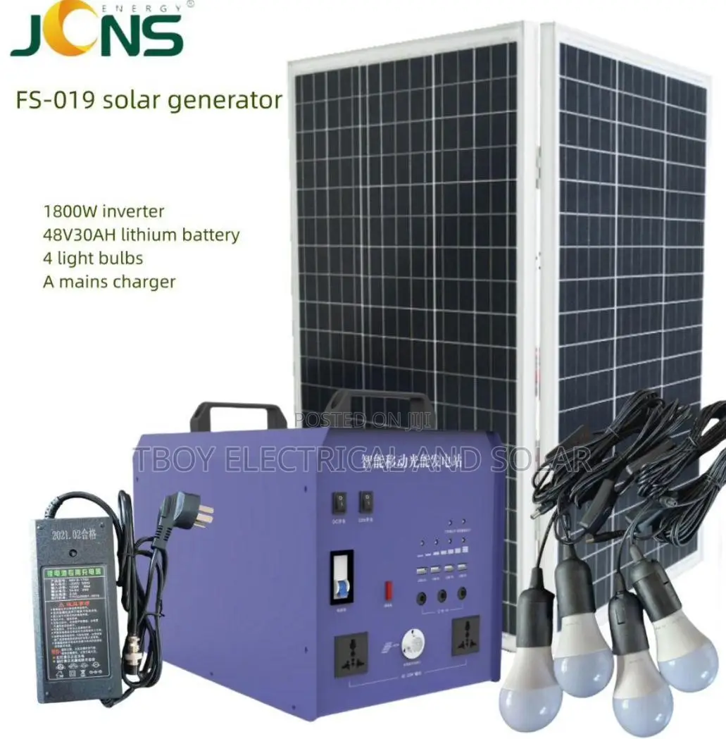 JCNS 1800w Solar Generator