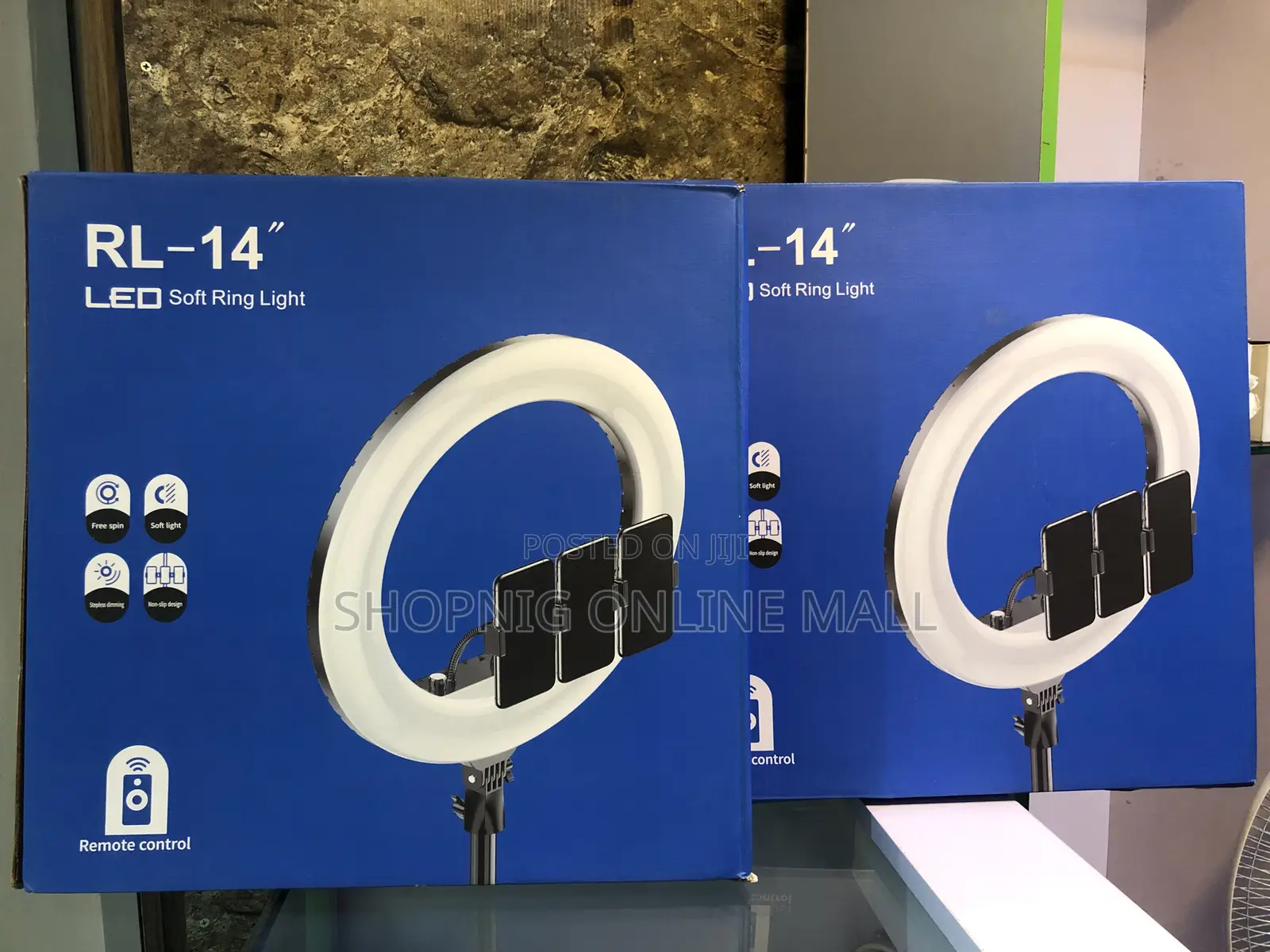 14 Inches Ringlight With (3 Phone Holder and Remote Control)