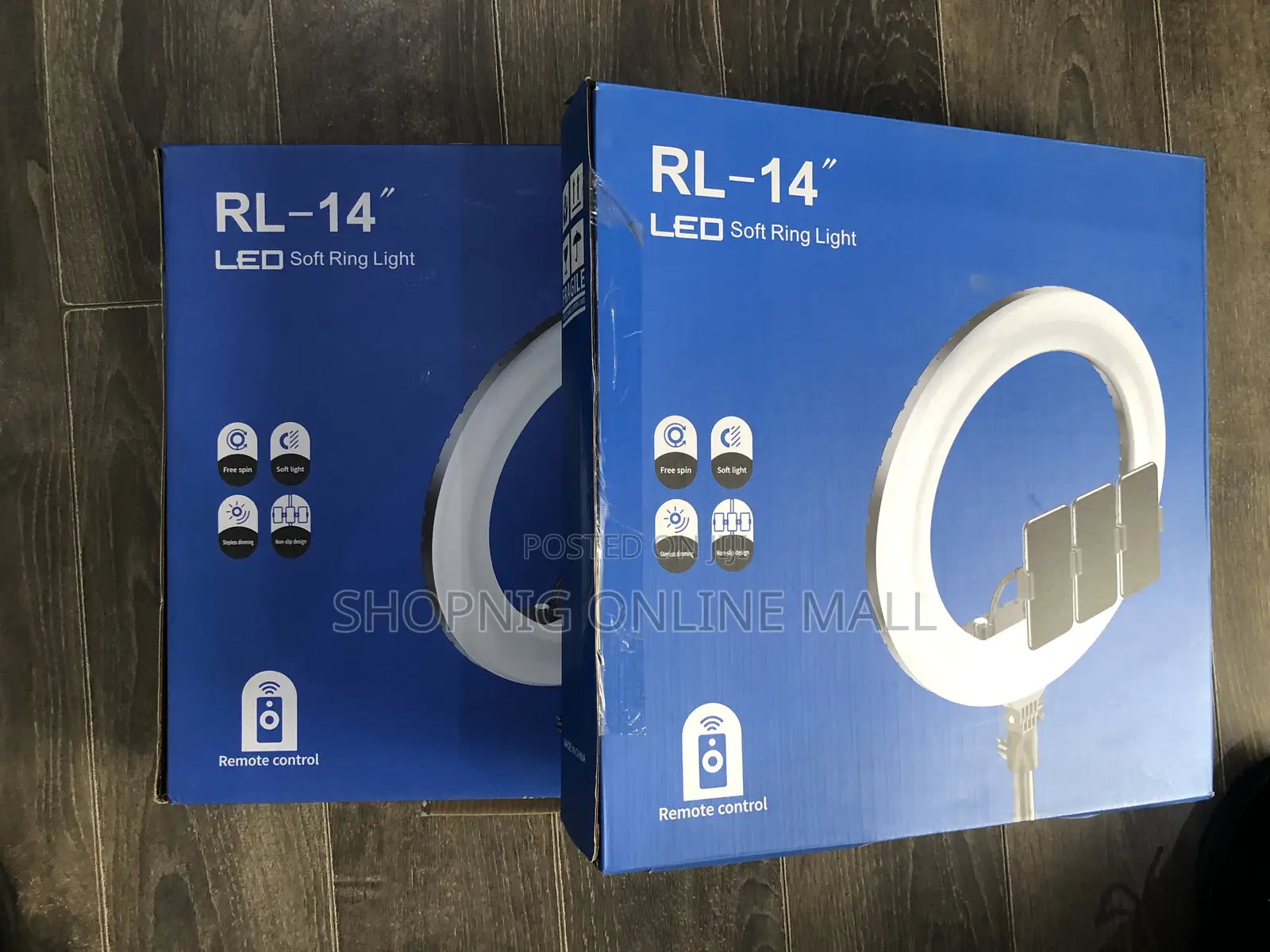 14 Inches Ringlight With (3 Phone Holder and Remote Control)