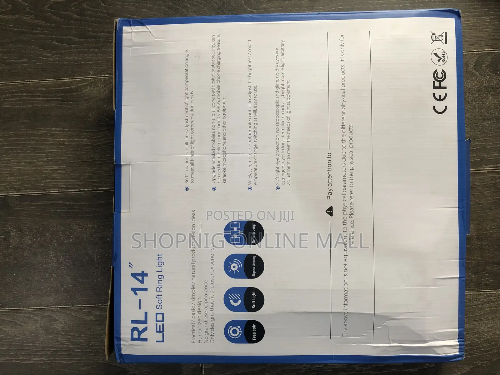 14 Inches Ringlight With (3 Phone Holder and Remote Control)