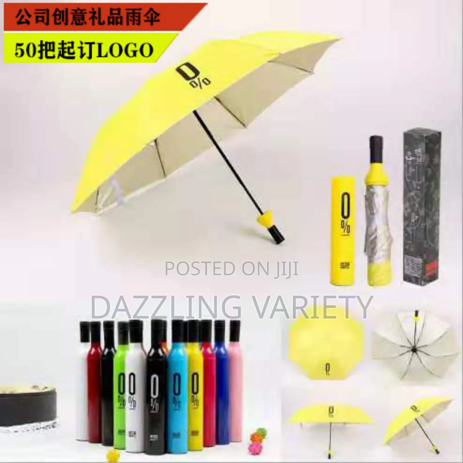 Foldable Portable Bottle Umbrella – Compact Waterproof