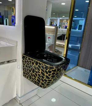 Black and Gold Conceal Watercloset