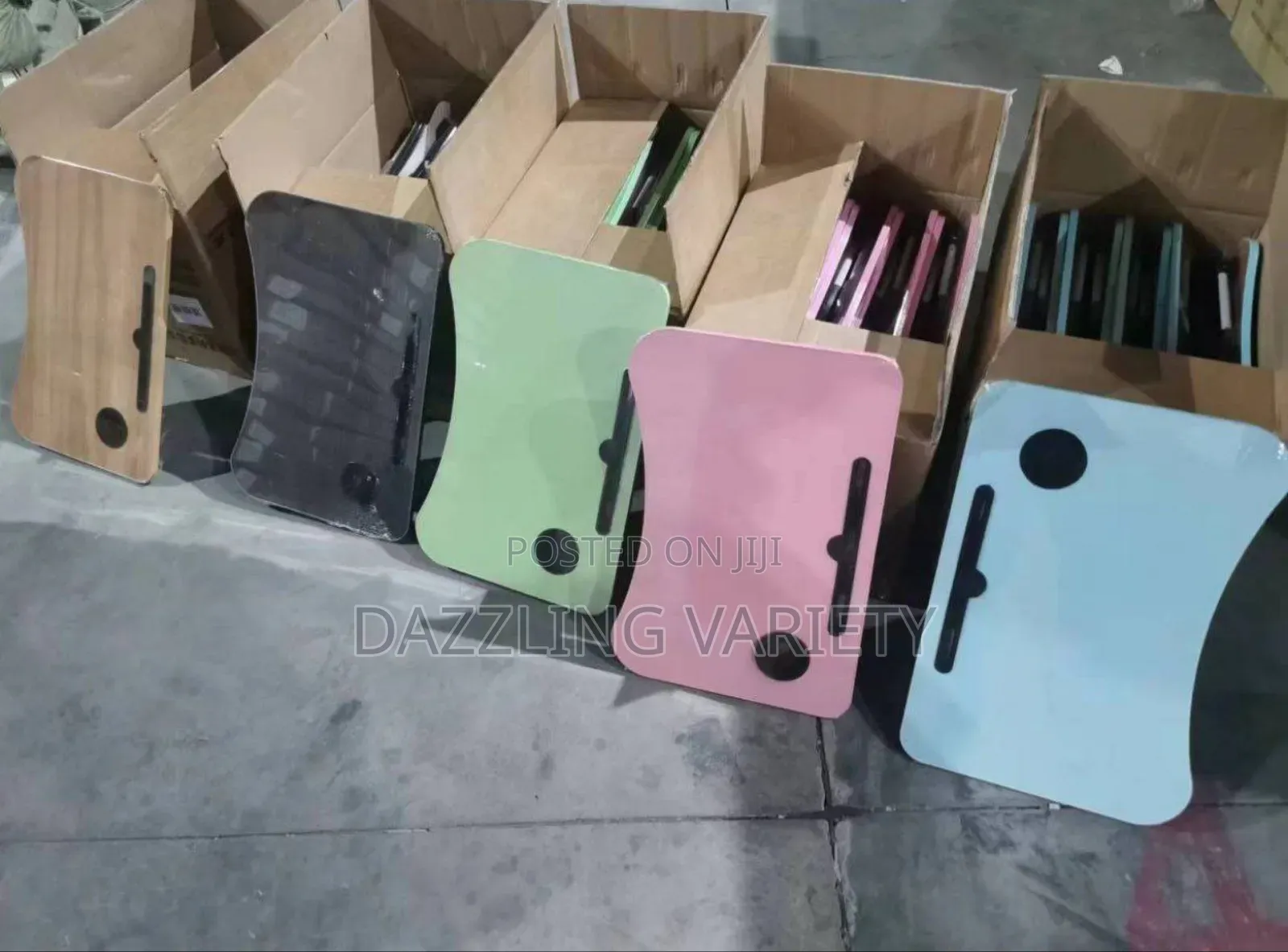 Foldable Laptop Table With Cup Holder and Dock Stand