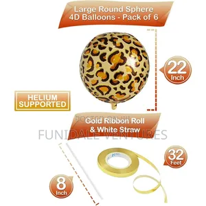 6pcs Pattern Orbz Balloon