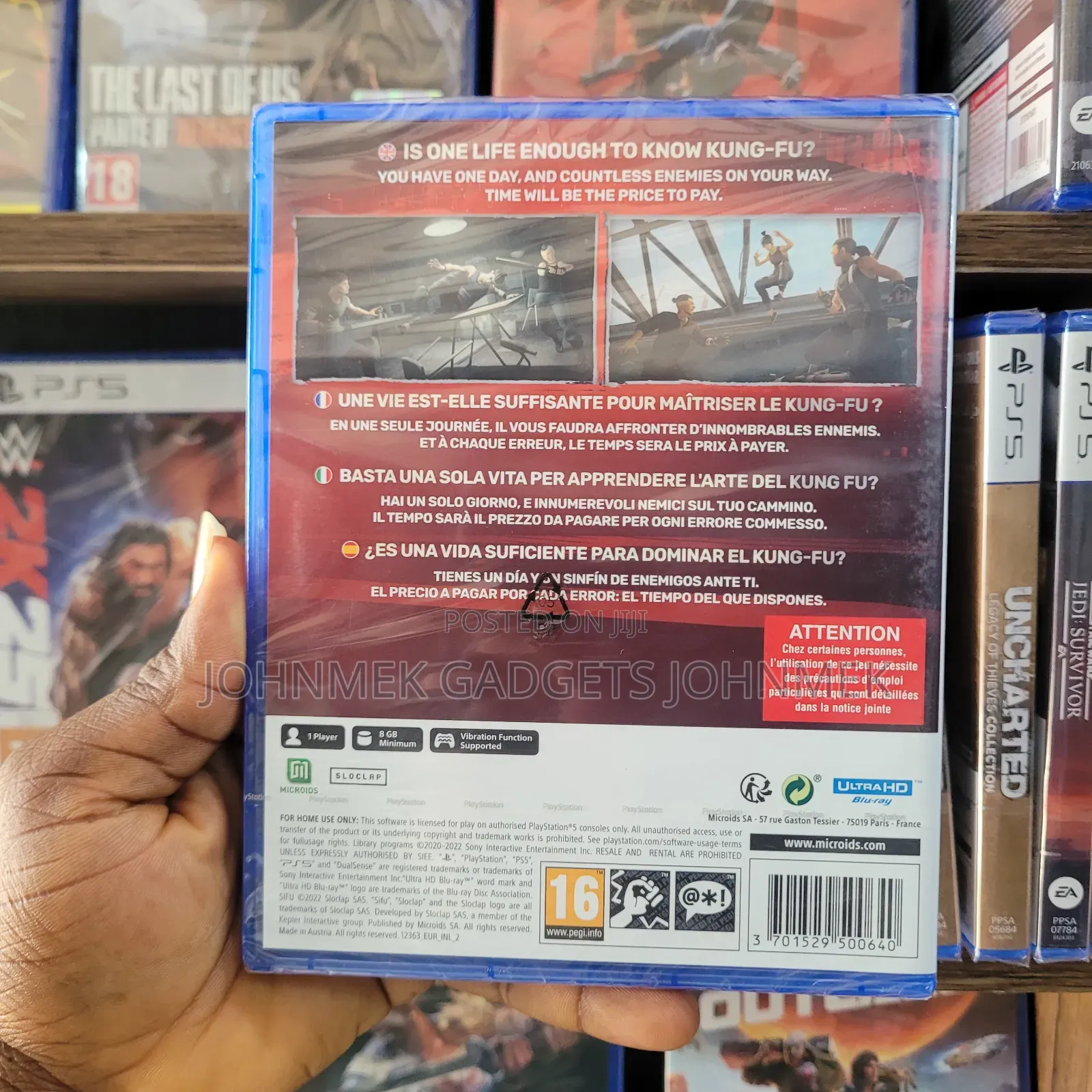 Sifu Ps5 Game Disc