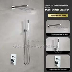 Chrome Wall Mount Concealed Shower Mixer Set