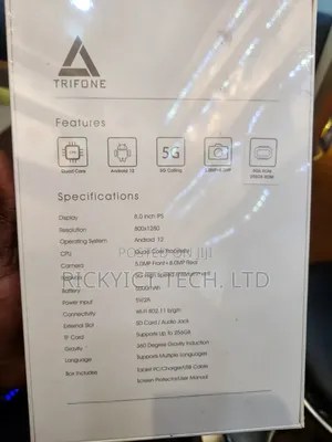 New Trifone X801 Pro 256 GB Black