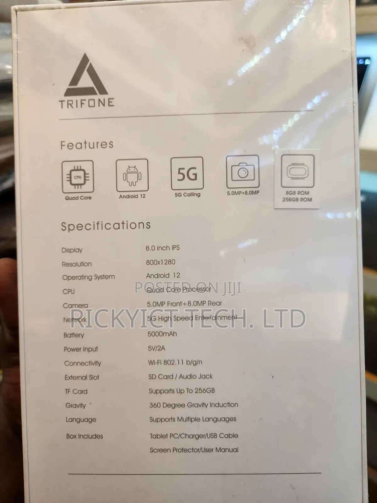New Trifone X801 Pro 256 GB Black