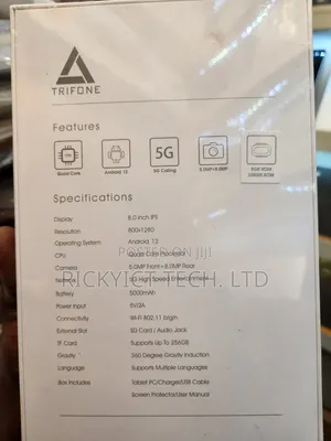 New Trifone X801 Pro 256 GB Black