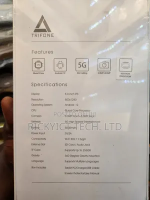 New Trifone X801 Pro 256 GB Black