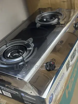 Thermocool Solid Heat 2-Burner Gas Cooker in Stainless Steel