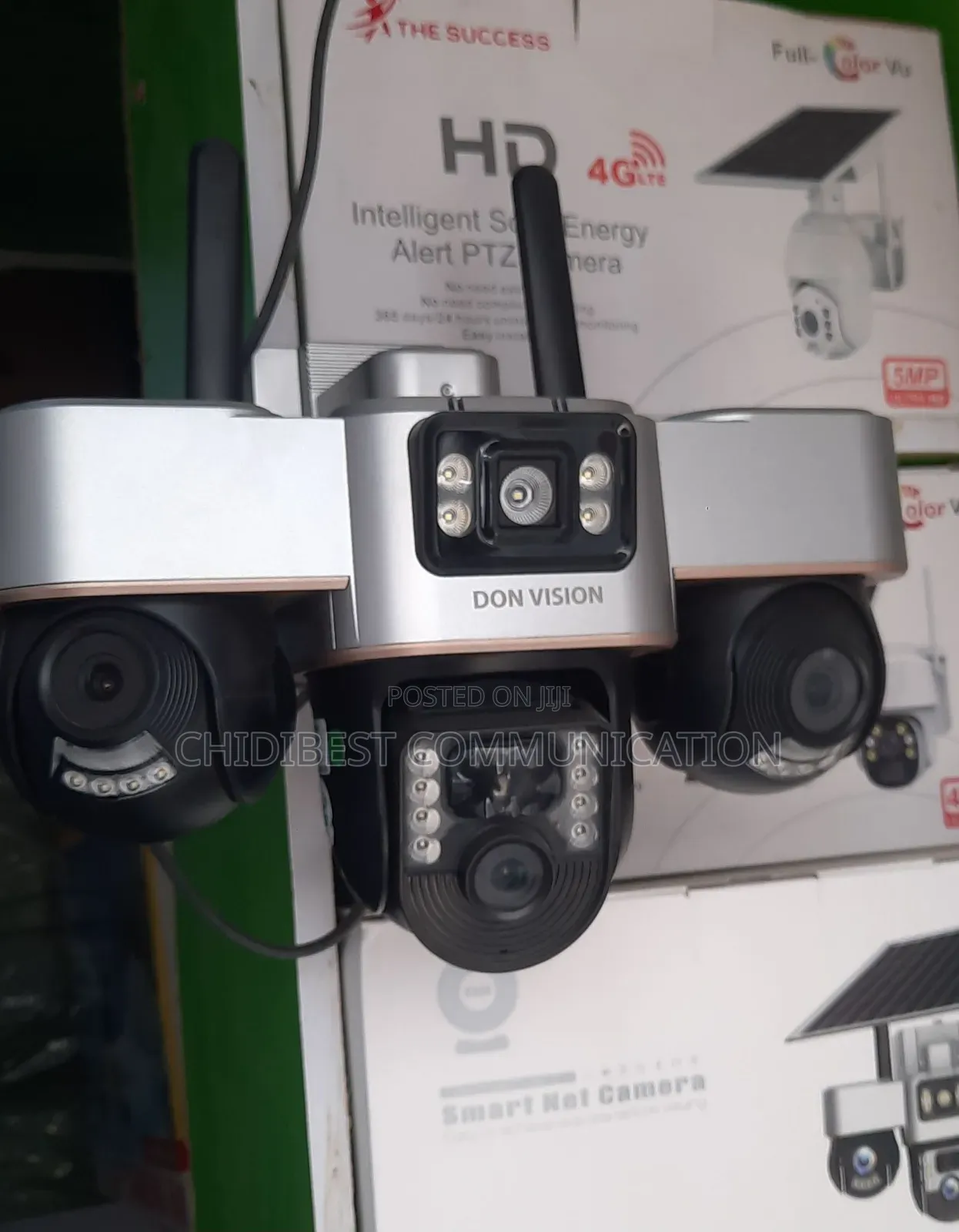 CCTV Solar Camera Three Lens Is Available