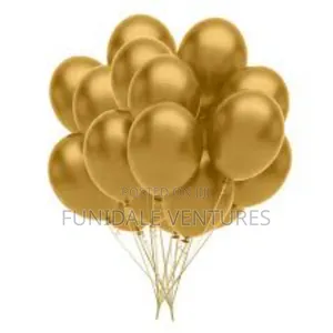 10 Inches Gold Latex Balloon 100pcs