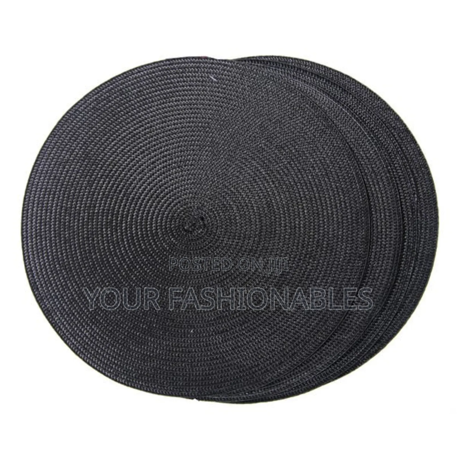 Dunelm Uk Black Woven Set of Tablemats