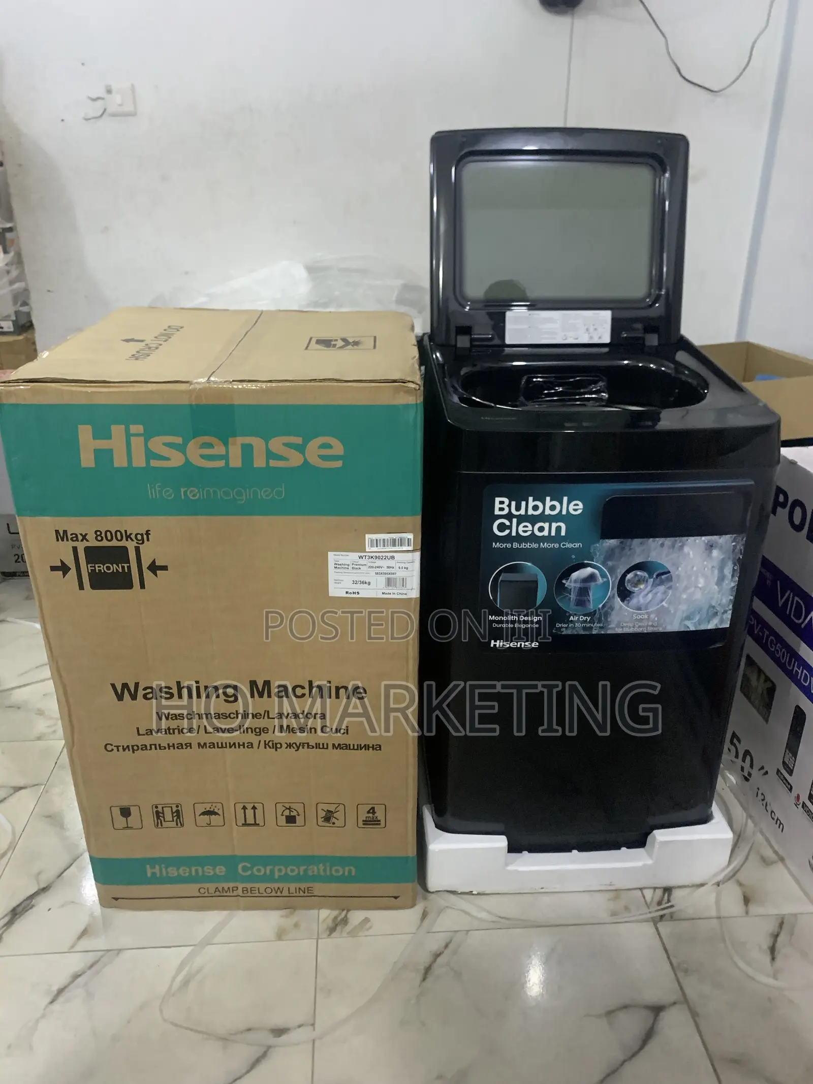 Hisense 9kg Washer With Multiple Wash Program S