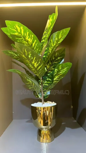 Golden Potted Artificial Plants
