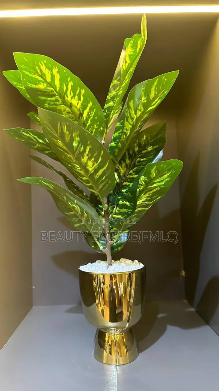 Golden Potted Artificial Plants