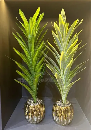 Golden Potted Artificial Plants