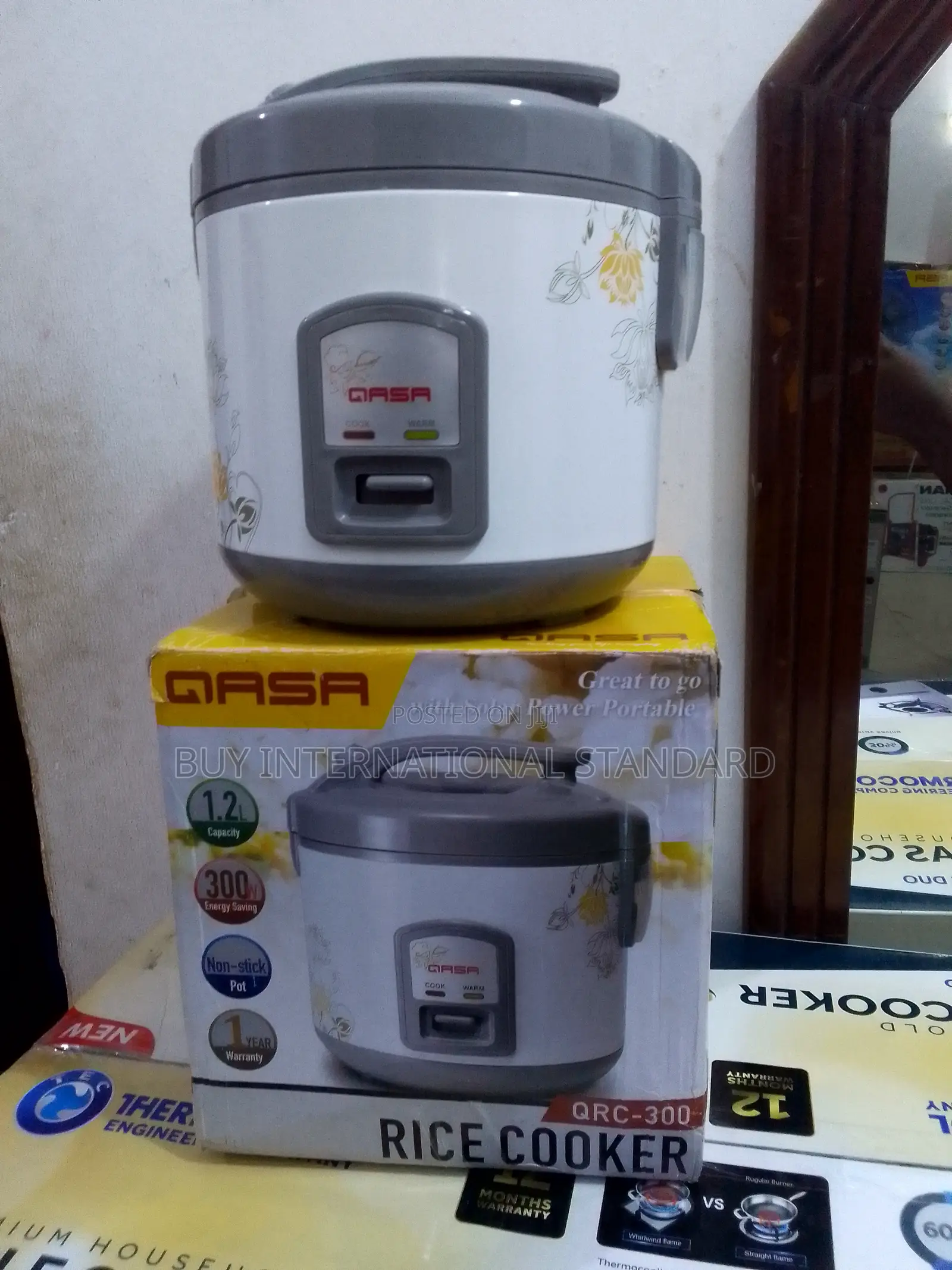 Qasa 1.8l Cooker – Quick Cook, Keep Warm Function