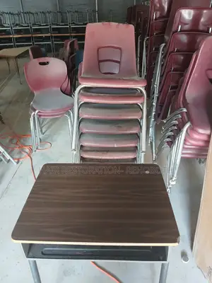 Virco Combo Chair Desk-School-Connected Chair Desks