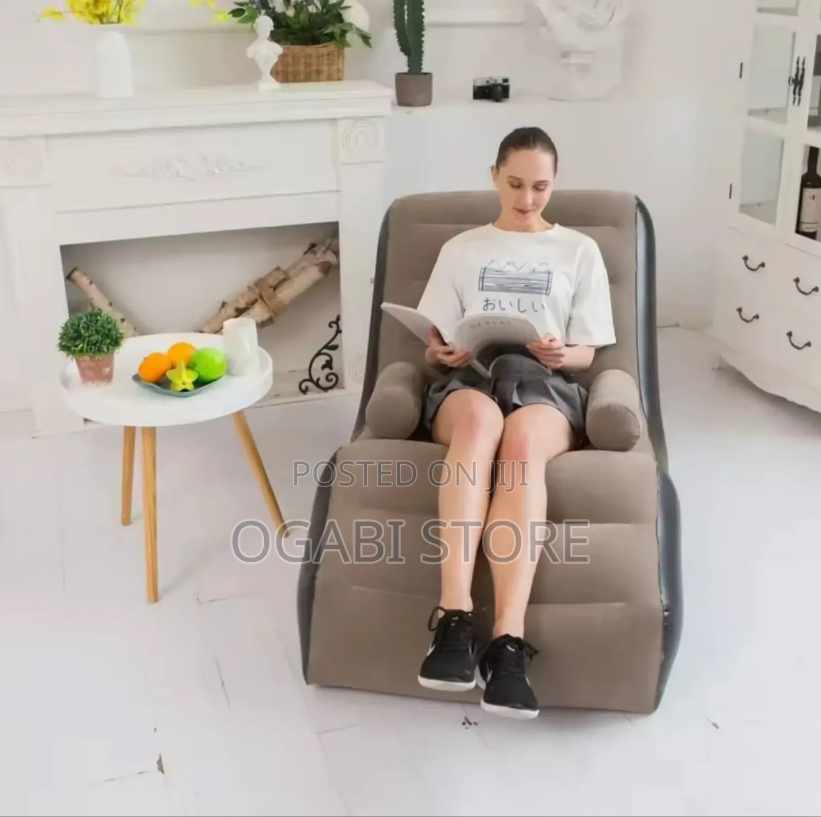 Folding Inflatable Sofa With Armrest and Sofa Bed