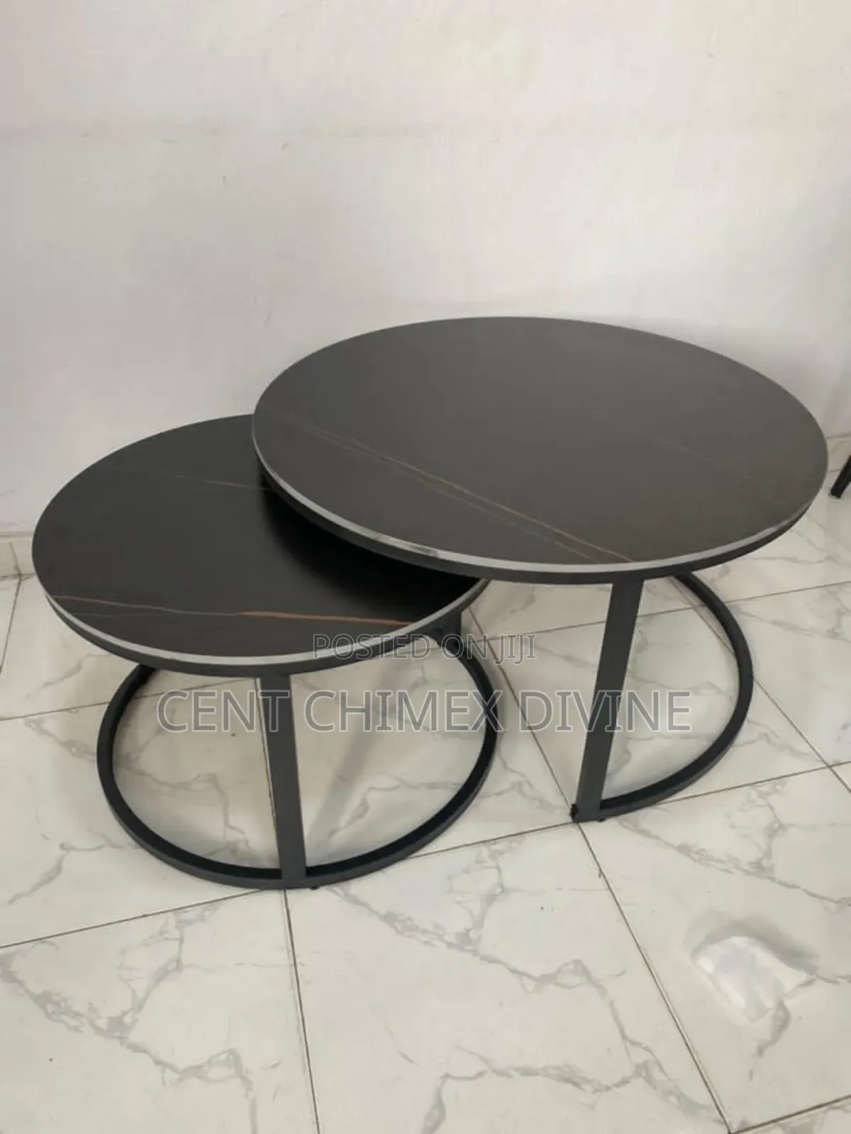 Modern Black Frame Center Table