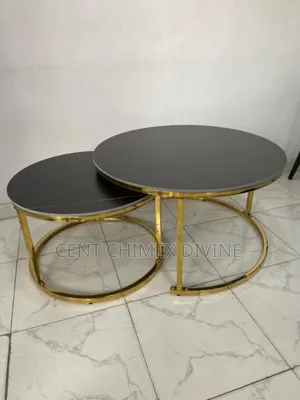 Minimalist Gold Frame Center Table