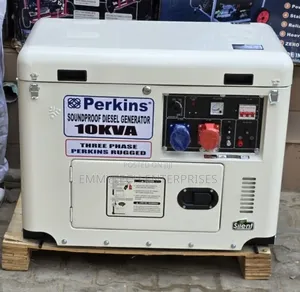 Brand New Perkins Three Phase Diesel Soundproof Gen 10kva 100% Copper