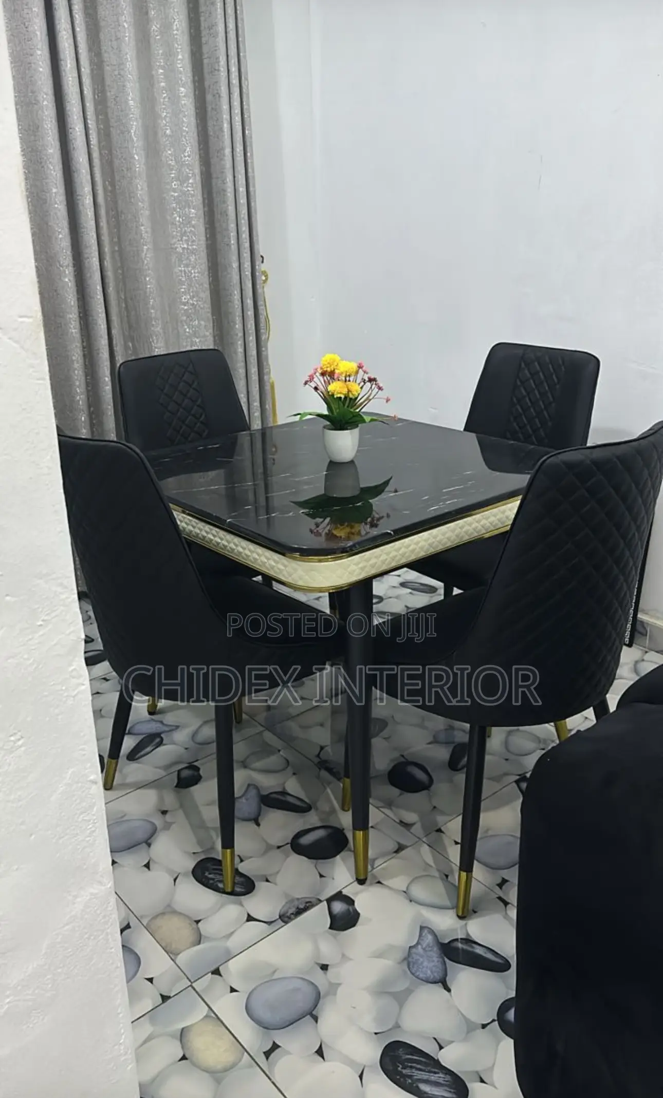 Marble Dining Table 4 Chairs