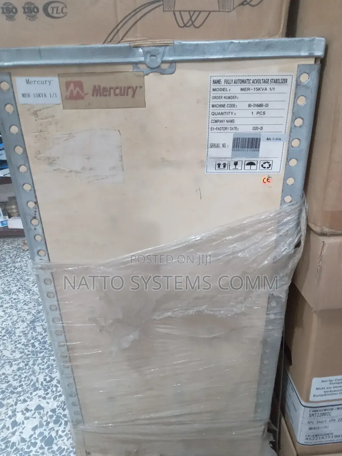 Mercury 15kva 1/1 Stabilizer