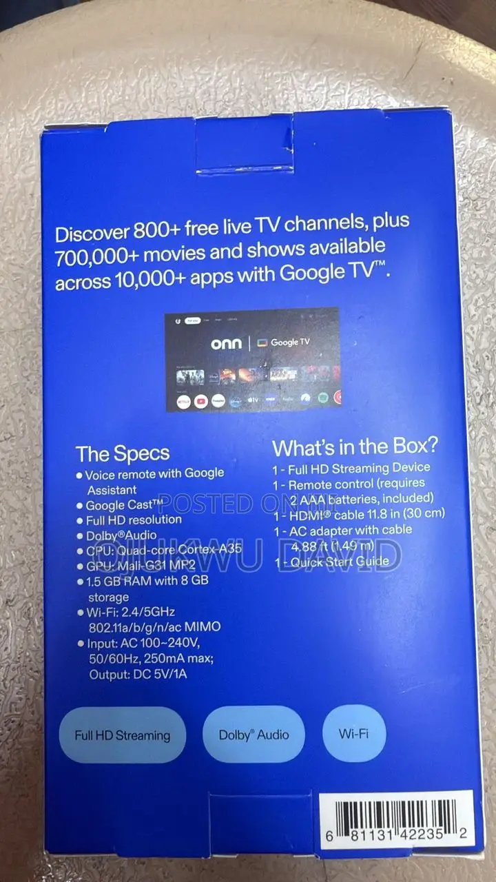 Onn Streaming Stick