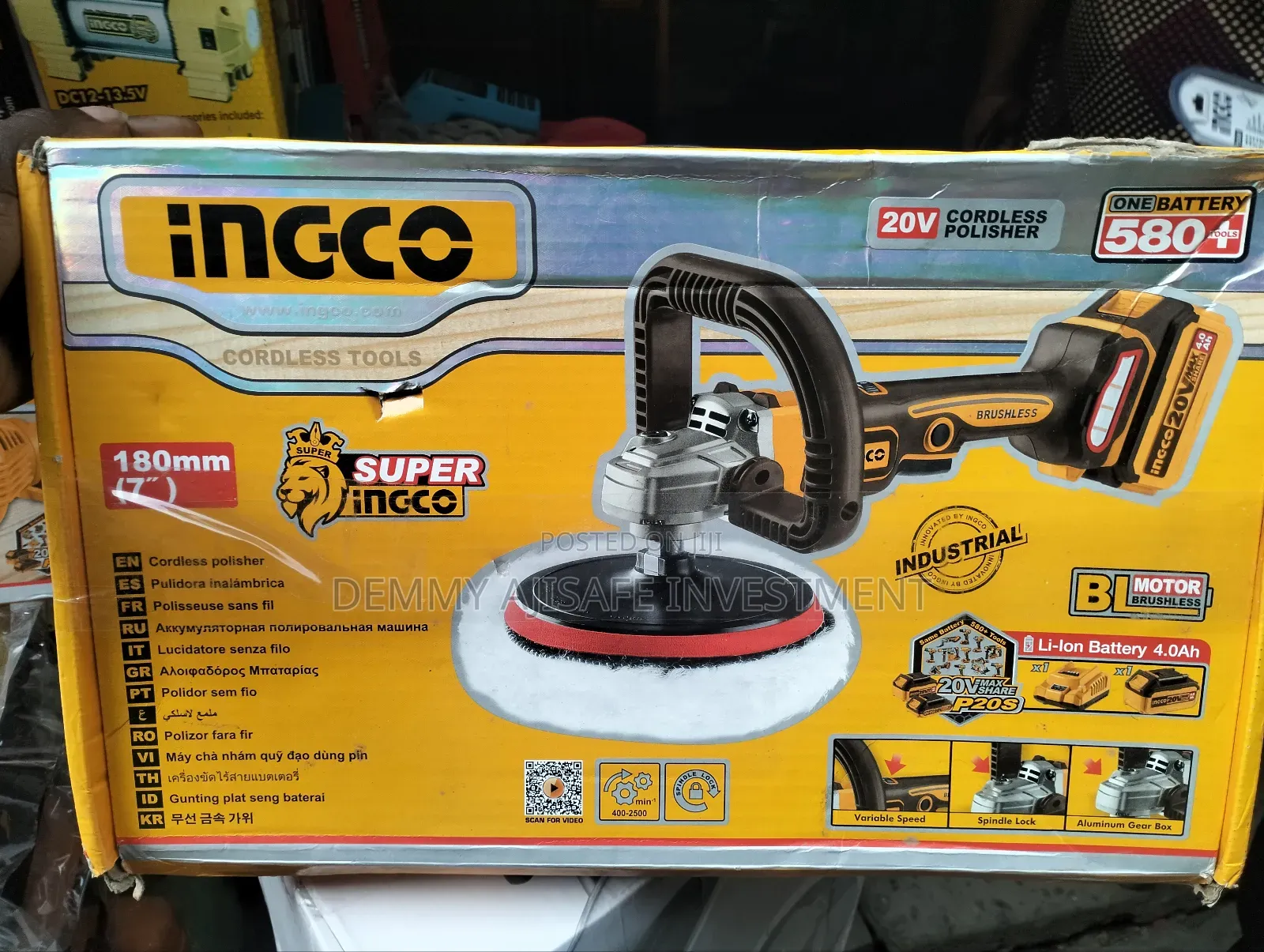 Ingco Cordless Angle Polisher