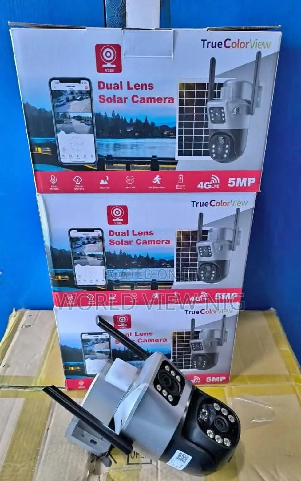Dual Lenses Solar Camera