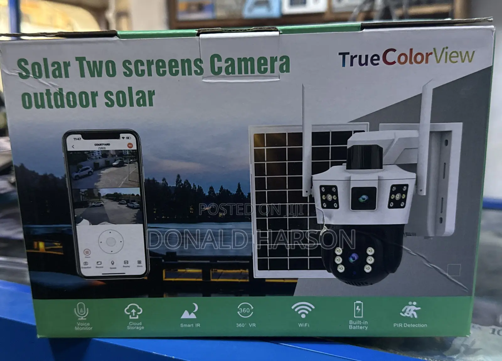 CCTV Solar Two /Three Screen Camera Outdoor Solar