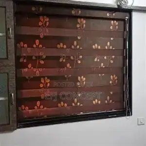 Day and Night Window Blind - Oxblood Floral Lovely Attractive Design