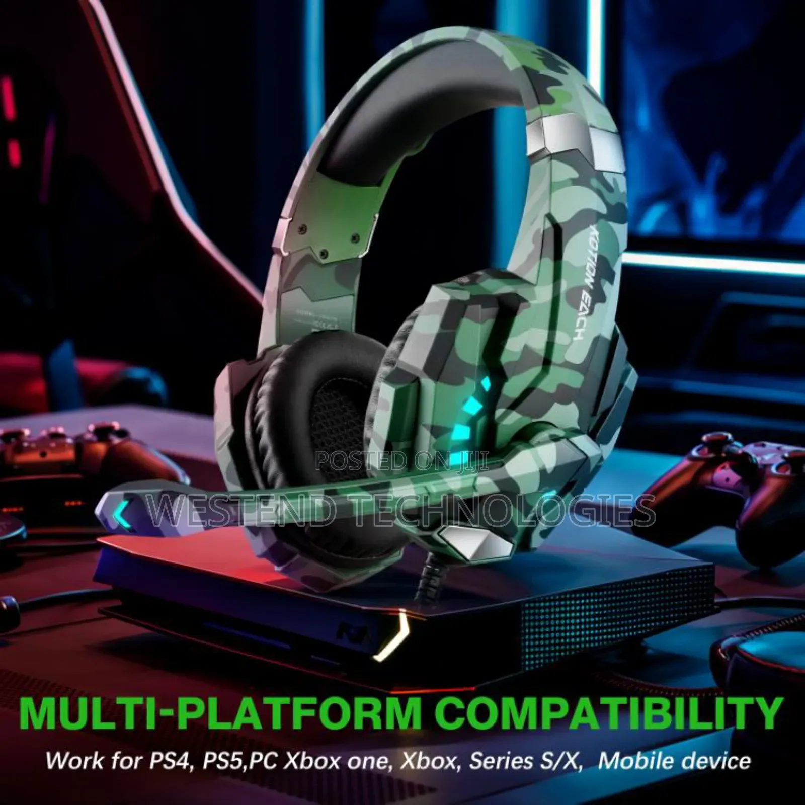 Kotion Each G9000 Pro Gaming Headset for Phones Pc Ps5 Ps4 Xbox Etc