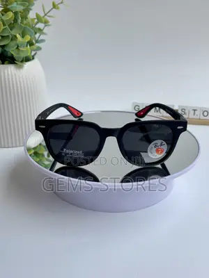 Classic Polarized Ray-Ban Style Sunglasses - Black and Gray Colors