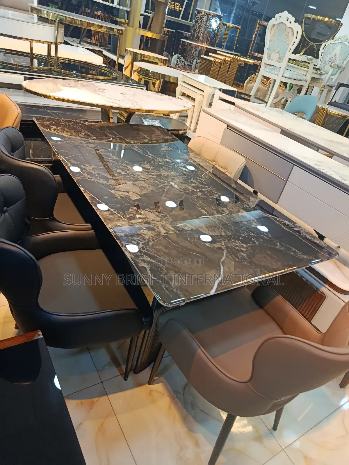 6 Seater Dinner Chairs and Table
